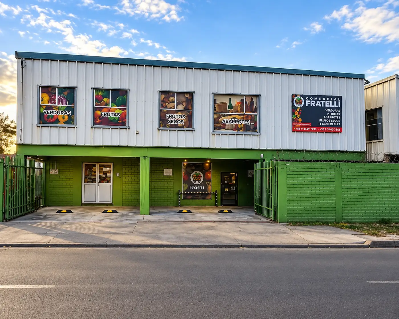 Fachada de Comercial Fratelli en Manuel Rodríguez 3077, Punta Arenas